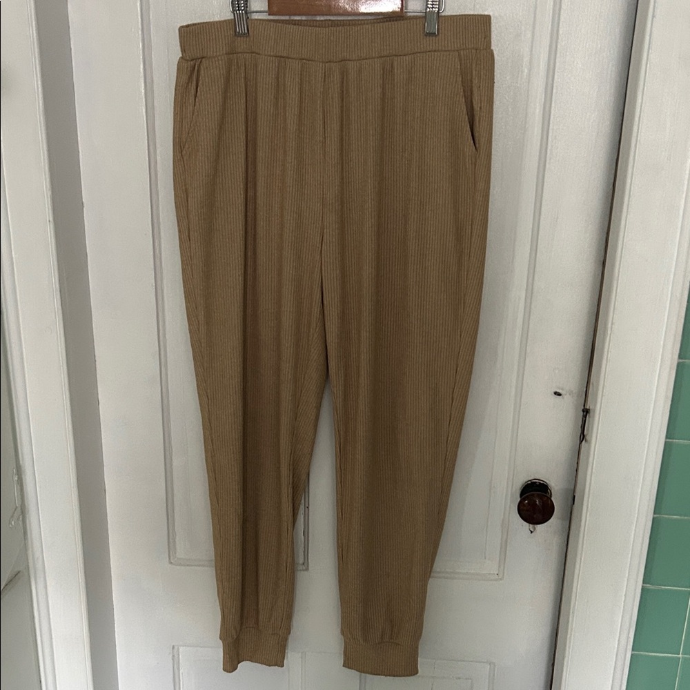 Soft Knit Taupe Lounge Pants XL